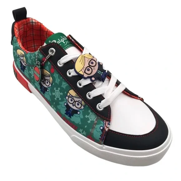 🎄A Christmas Story Ralphie Sneakers Men’s Size 11 Low Top Holiday Shoes NWT